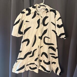 Quirky Patterned Mini Dress